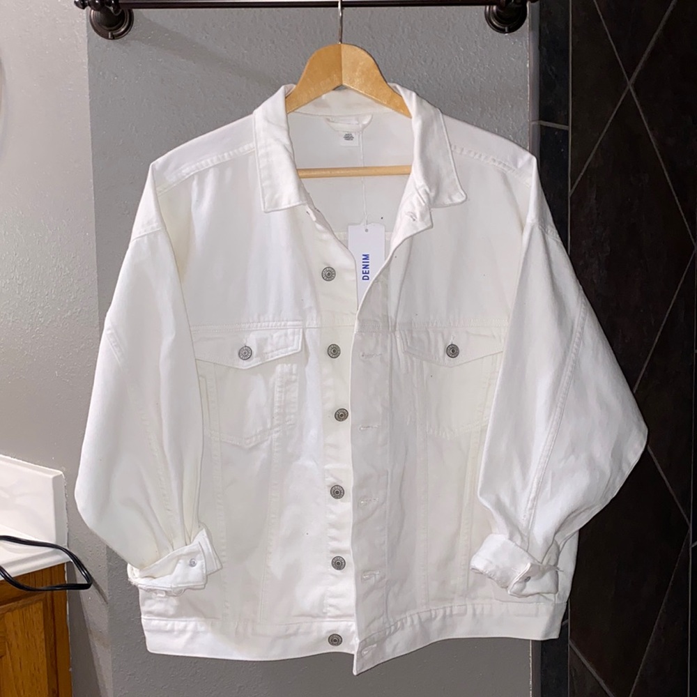 White H&M Denim Jacket